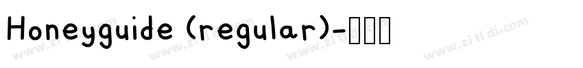 Honeyguide (regular)字体转换